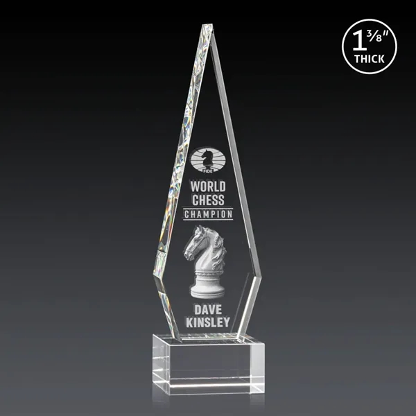 This Optical Crystal Springfield 3D Award on base features an elongated,... from ASI 84592 St Regis Group / St Regis
