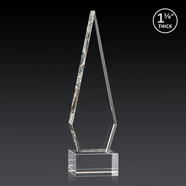 This Optical Crystal Springfield 3D Award on base features an elongated,... from ASI 84592 St Regis Group / St Regis