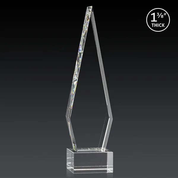 This Optical Crystal Springfield 3D Award on base features an elongated,... from ASI 84592 St Regis Group / St Regis