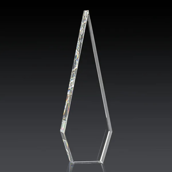 This Optical Crystal Springfield 3D Award features an elongated, tall diamond-shape.... from ASI 84592 St Regis Group / St Regis