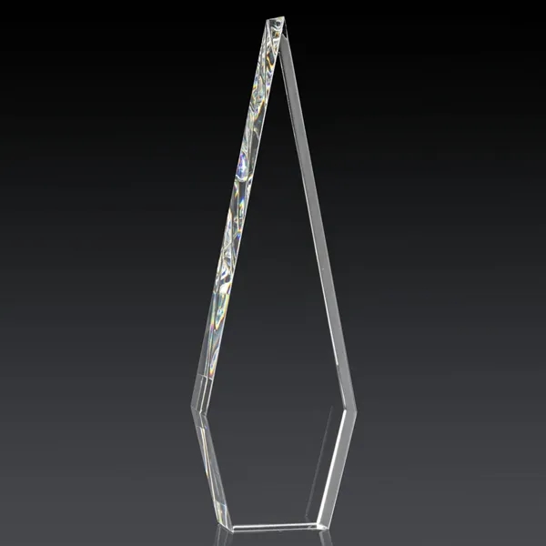 This Optical Crystal Springfield 3D Award features an elongated, tall diamond-shape.... from ASI 84592 St Regis Group / St Regis