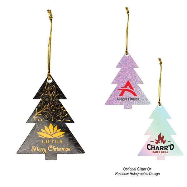 Tree shaped acrylic Christmas ornament with string for hanging.... from ASI 61125 Hit Promotional Products / Hit®