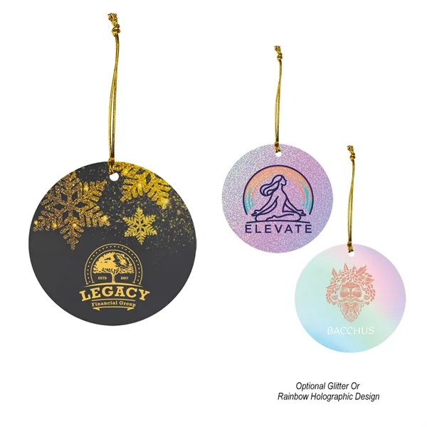Round acrylic Christmas ornament with string for hanging.... from ASI 61125 Hit Promotional Products / Hit®