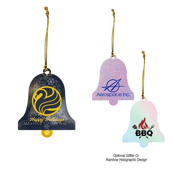 Bell shaped acrylic Christmas ornament with string for hanging.... from ASI 61125 Hit Promotional Products / Hit®