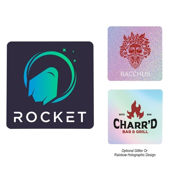 Square shaped coaster made of acrylic with full-color, edge-to-edge graphics.... from ASI 61125 Hit Promotional Products / Hit®