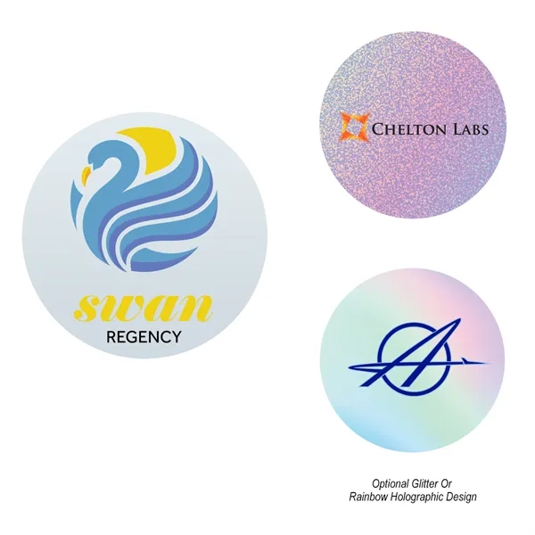 Round coaster made of acrylic with full-color, edge-to-edge graphics.... from ASI 61125 Hit Promotional Products / Hit®