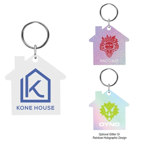 House shaped acrylic key tag with split ring attachment.... from ASI 61125 Hit Promotional Products / Hit®