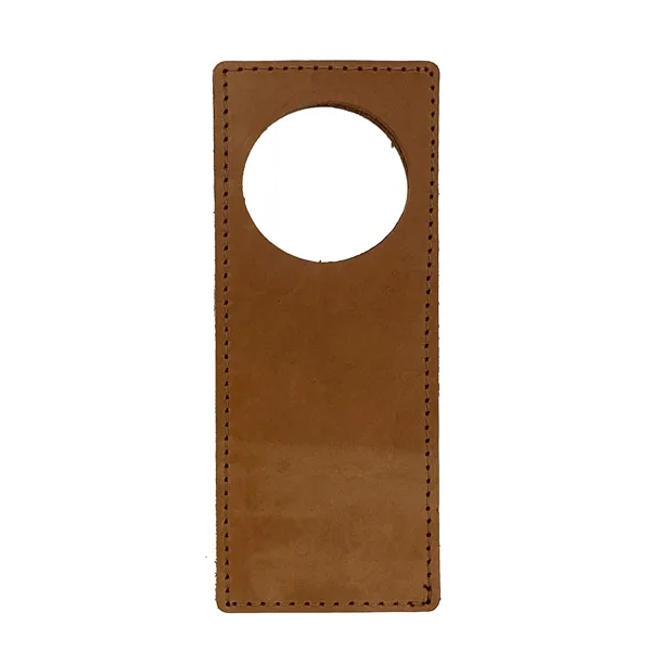 Custom Full Grain Leather Door Hanger - Do Not Disturb Sign... from ASI 75126 Oowee Products