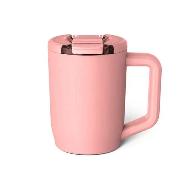 15 oz, insulated travel mug made of stainless steel with spill-resistant... from ASI 61125 Hit Promotional Products / Hit®