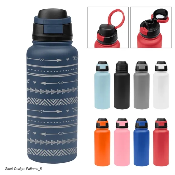 32 oz. recycled stainless steel bottle with double-wall, vacuum insulated construction,... from ASI 61125 Hit Promotional Products / Hit®