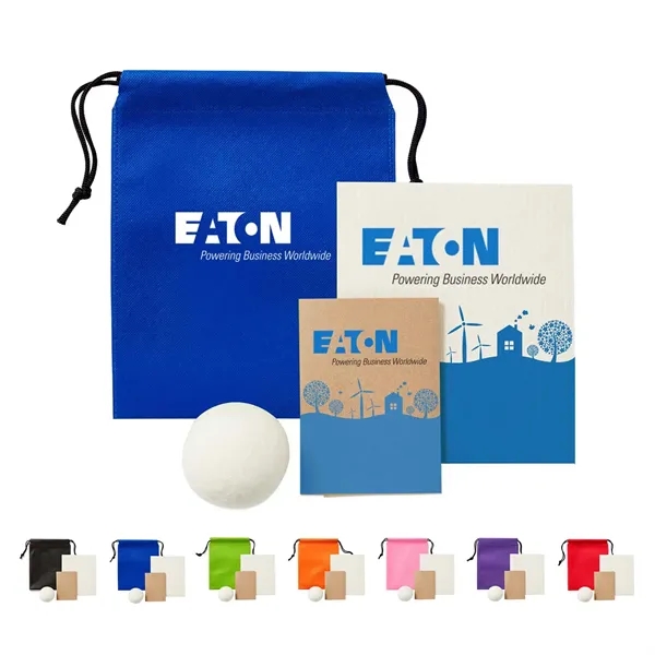 Sustainable starter kit with dryer balls, dish cloth and bees wrap,... from ASI 63549 Jornik Manufacturing Corp