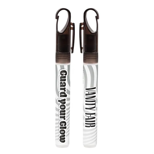 10 ml sprayer of SPF30 sunscreen with a carabiner clip cap... from ASI 44900 NC Custom (CI/Lanco) / Lanco