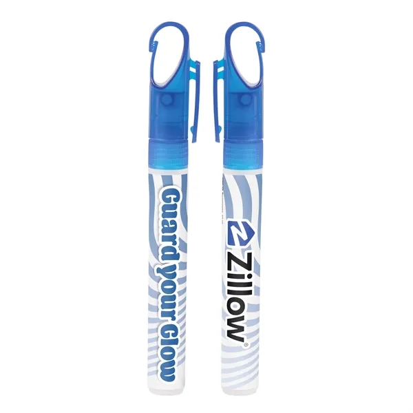 10 ml sprayer of SPF30 sunscreen with a carabiner clip cap... from ASI 44900 NC Custom (CI/Lanco) / Lanco