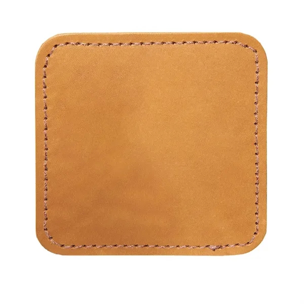 Full Grain Leather Double Sided Square Coaster - Handmade in the... from ASI 75126 Oowee Products