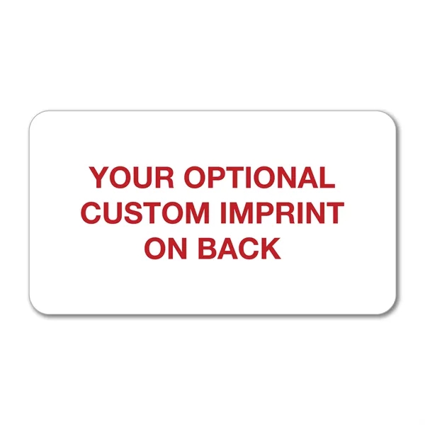 Premium waterproof flexible white PVC plastic card measuring 3.375" x 1.875"... from ASI 53430 Executive Line / Executive Line®