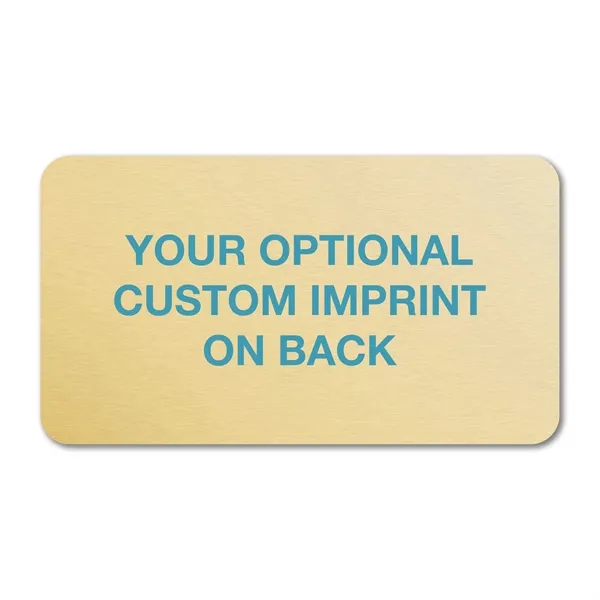 Premium aluminum card with four different finishes measuring 3.375" x 1.875"... from ASI 53430 Executive Line / Executive Line®