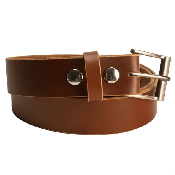 Limited 1.5 inch Chestnut Full-Grain Leather Belt is made with 9/10... from ASI 75126 Oowee Products