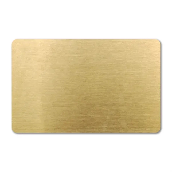 .020" brass 3.375" x 2.125" card with a four color process... from ASI 53430 Executive Line / Executive Line®