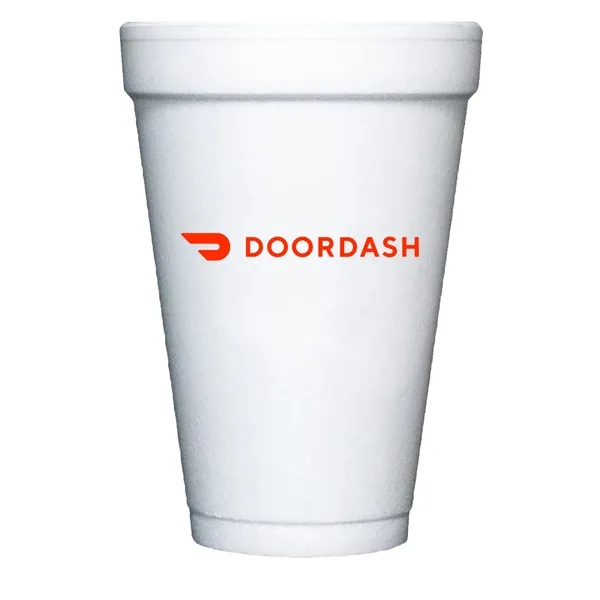 24 oz. white foam cup for hot and cold beverages.... from ASI 91880 Tranter Graphics Inc