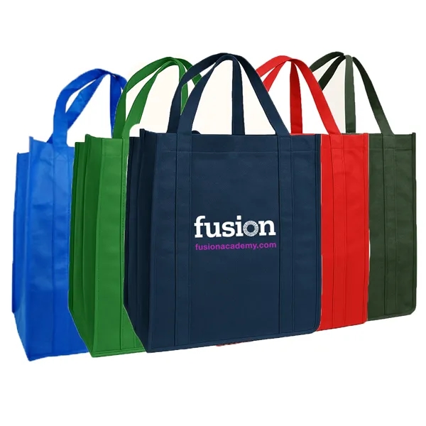 Grocery Tote Bag 80 GSM Non-Woven Polypropylene 15' X 16'... from ASI 64845 Kin Image Inc