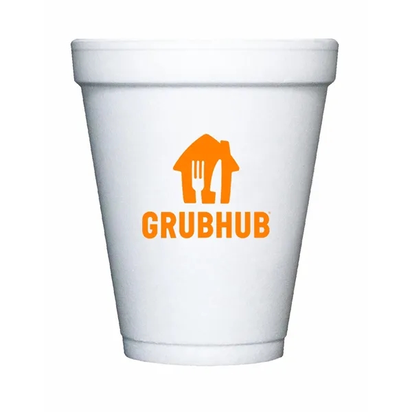 8 oz. white foam cup for hot and cold beverages.... from ASI 91880 Tranter Graphics Inc