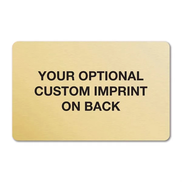 .020" aluminum 3.375" x 2.125" card with a four color process... from ASI 53430 Executive Line / Executive Line®