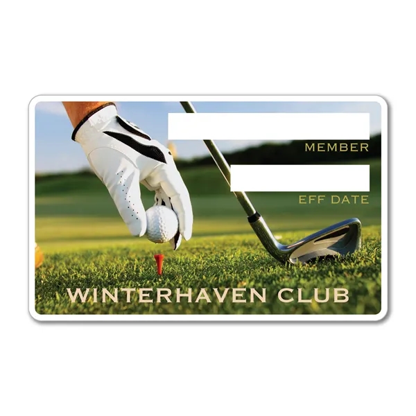 .020" aluminum 3.375" x 2.125" card with a four color process... from ASI 53430 Executive Line / Executive Line®