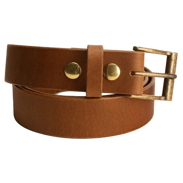 1.5 inches wide Veg Tanned Water Buffalo Bark Brown Leather Belt... from ASI 75126 Oowee Products