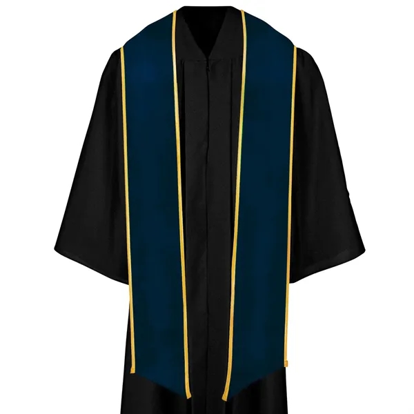 Navy graduation sash with a gold binded edge... from ASI 98085 Wolfmark