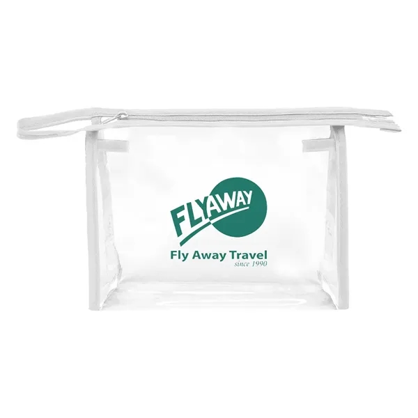 Clear Cosmetic Zippered Bag... from ASI 31517 Admart Products / Admart Line