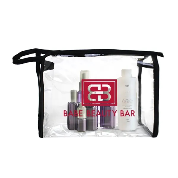 Clear Cosmetic Zippered Bag... from ASI 31517 Admart Products / Admart Line