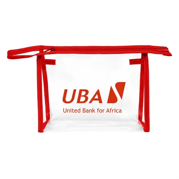 Clear Cosmetic Zippered Bag... from ASI 31517 Admart Products / Admart Line