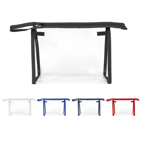 Clear Cosmetic Zippered Bag... from ASI 31517 Admart Products / Admart Line