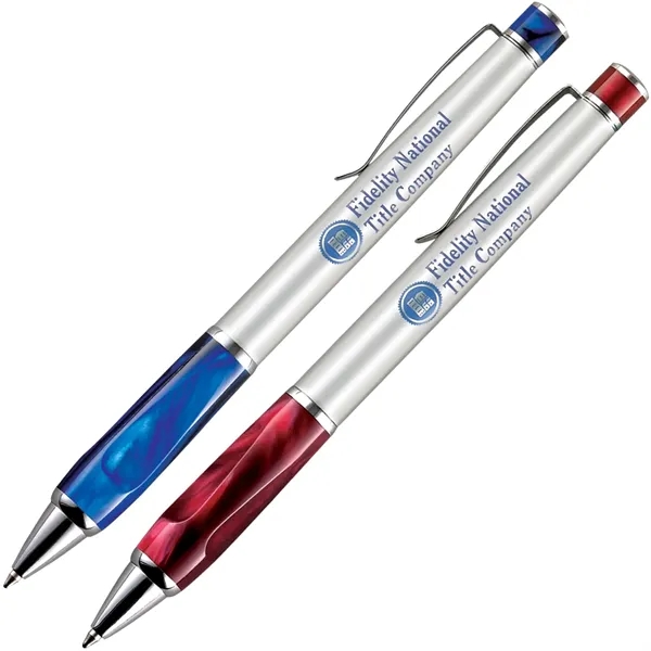 Twist action ballpoint pen with agate-look resin grip.... from ASI 68190 Lungsal / Lungsal