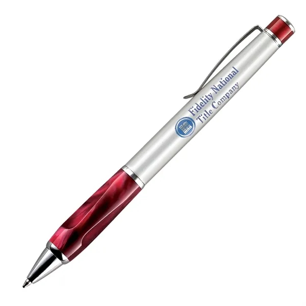 Twist action ballpoint pen with agate-look resin grip.... from ASI 68190 Lungsal / Lungsal