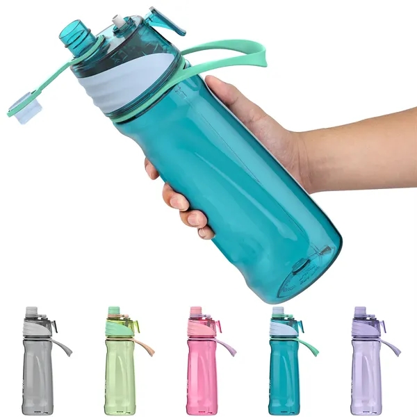 32oz mist spray sports bottle with fine cooling mist, ergonomic handle,... from ASI 64845 Kin Image Inc / Himmers International Inc. DBA Kin Image Inc