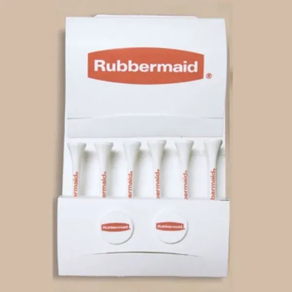 Golf Tee Matchbook Packet with six 2 1/8" golf tees and... from ASI 63500 Jomar Industries Inc