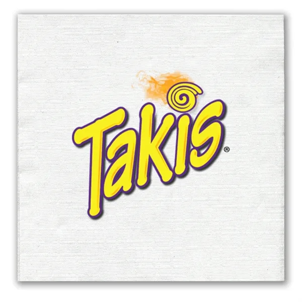 5" x 5" digitally printed one-ply linen embossed beverage napkin made... from ASI 91880 Tranter Graphics Inc