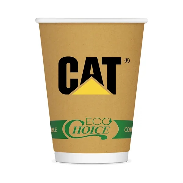 12 oz. Kraft paper cup with screen printing.... from ASI 91880 Tranter Graphics Inc
