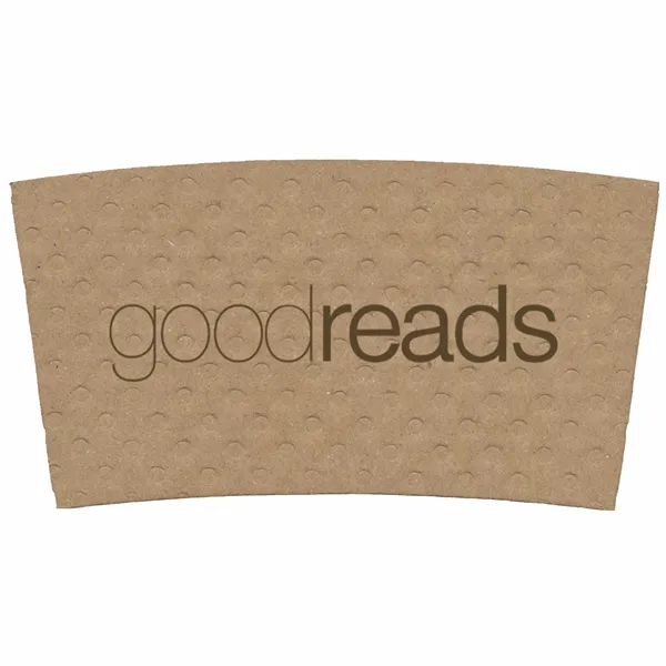 4.74" x 2.55" beverage sleeve made of Kraft paper.... from ASI 91880 Tranter Graphics Inc