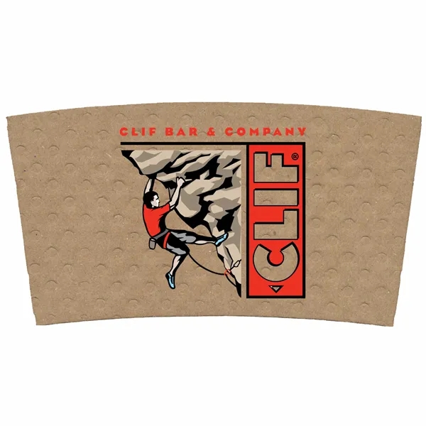 4.74" x 2.55" beverage sleeve made of Kraft paper.... from ASI 91880 Tranter Graphics Inc