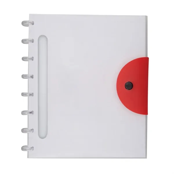 Frosty / clear poly notebook 6.75" x 8.25" with built in... from ASI 84592 St Regis Group