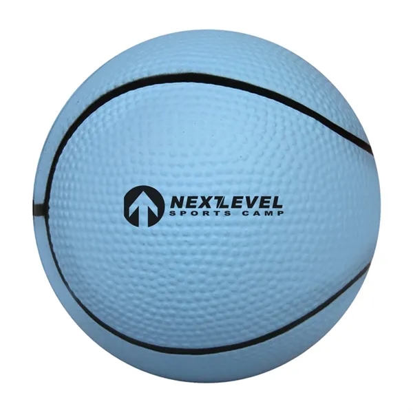 2.5" basketball shaped stress reliever.... from ASI 63549 Jornik Manufacturing Corp / Jornik