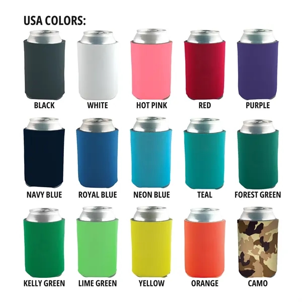 Pocket Foam Collapsible Can Holder with 3 sided Imprint 4mm US... from ASI 93520 Ventura Inc