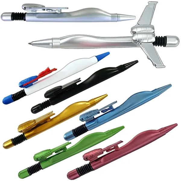 Airplane Shape Ballpoint Pen With Foldable Wings - Ready Inventory In... from ASI 45100 Chulani Promotional Products, Inc / Competitive Edge Innovations/Chulani