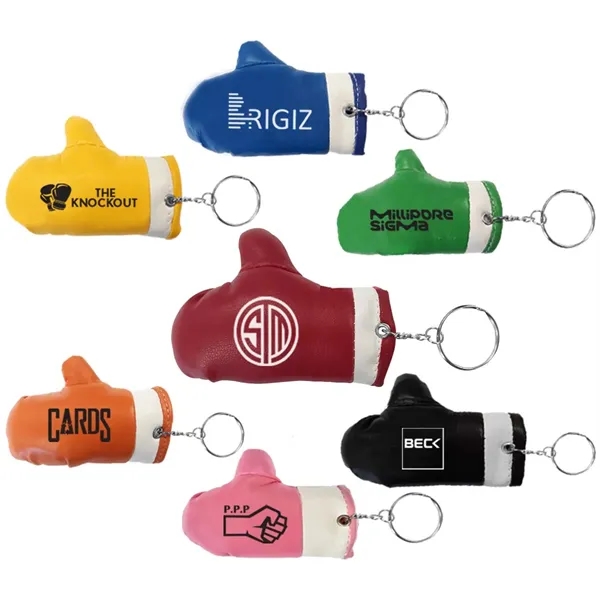 Boxing glove key holder, with miniature boxing glove 3 1/4" -... from ASI 45100 Chulani Promotional Products, Inc / Competitive Edge Innovations/Chulani