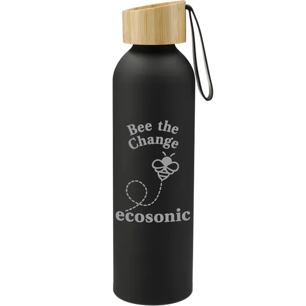 22 oz. single wall aluminum sports bottle with bamboo lid and... from ASI 66887 PCNA / Bullet