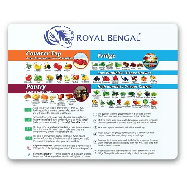 Multicolored 7.5" X 6" fruit and vegetables magnet.... from ASI 57956 Graphco line