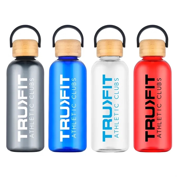 21 oz RPET Bottle with Bamboo Lid.... from ASI 90859 Tempo Industries Inc / Tempo Tempoline