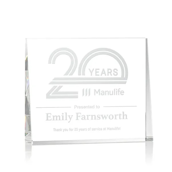 Optical crystal wedge award.... from ASI 84592 St Regis Group / St Regis